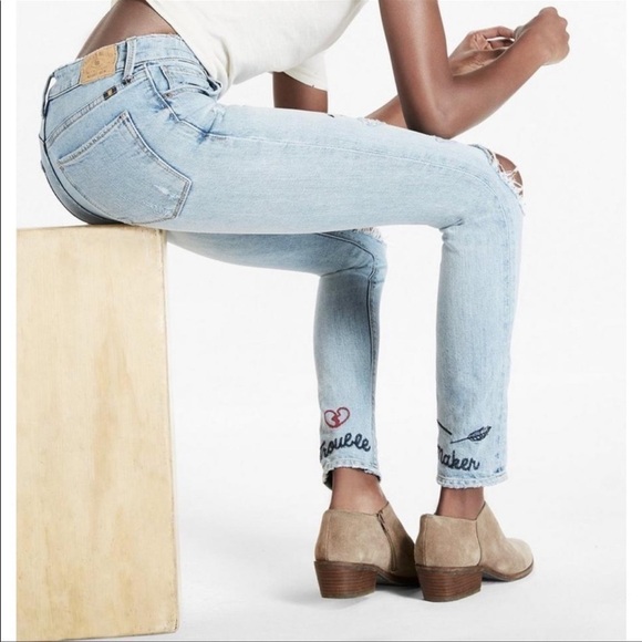 LUCKY Brand Trouble Maker Bridgette Crop High Rise Jeans - Picture 3 of 10